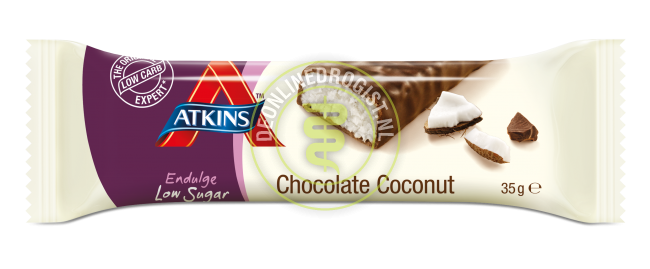 Atkins Endulge Kokosnoot Chocolade Reep 35 GR